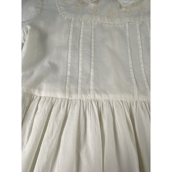 Bonpoint Girl’s Cotton White Pin Tuck Classic Embroidered Dress Size 8 NWT - Picture 5 of 16